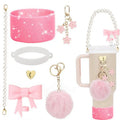 Axyaa Cup Accessories Set for Stanley Tumblers: Straws, Covers, Caps, Boot, Charm Chains