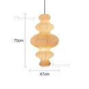 Axyaa Noguchi Pendant Lights: Modern LED Hanging Lamp for Living Room & Bedroom