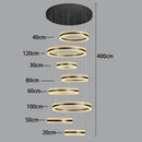 Axyaa Modern Luxury Home Staircase Pendant Lights Living Room Indoor Lighting