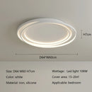 Axyaa Modern Simple Bedroom LED Ceiling Lights Dimmable Round Luster Lamp