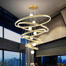 Axyaa Nordic Stair Chandelier Pendant Lights, Ceiling Light for Living Room Bedroom Dining Room