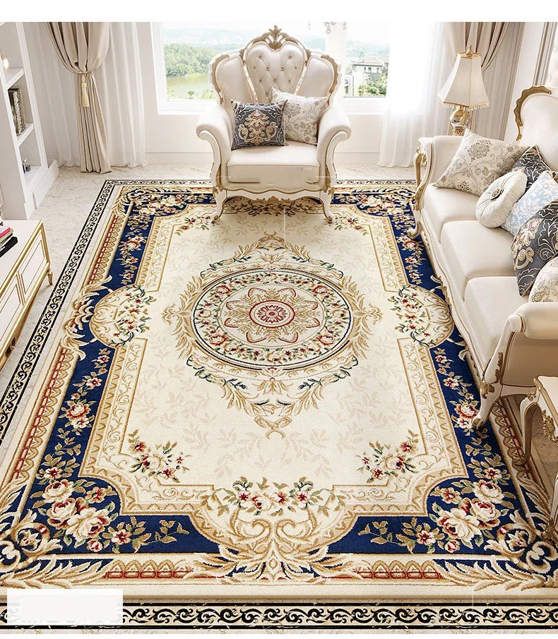 Axyaa Retro Palace Soft Carpet - Modern Living Room Bed Area Rug