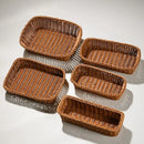 Axyaa Rattan Wicker Serving Baskets: 10 Styles for Bread, Fruit, Vegetables