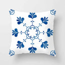 Axyaa Blue Mandala Pattern Pillow Case 45*45cm
