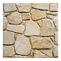 Axyaa 3D Faux Stone Self-Adhesive Wall Panels, TV Background Tiles, Water/Mold Resistant, 30x30cm