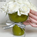 Axyaa Ceramic Flower Vase Hydroponic Decorative Arrangement Bouquet