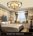 Axyaa Copper Glass Ceiling Light Vintage Retro Indoor Lamp