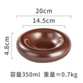 Axyaa Ceramic Concave Soup, Dessert, Sushi Plate - Retro Creative Design