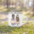 Enamel Mug Custom Name Tea Coffee Wine Mugs for Maid of Honor by Axyaa
