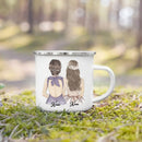Enamel Mug Custom Name Tea Coffee Wine Mugs for Maid of Honor by Axyaa