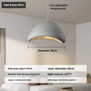 Axyaa Nordic Wabi Sabi E27 Chandelier Pendant Light - Home Decor Loft Hanging Fixture