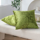 Axyaa Green Velvet Cushion Covers - Pack of 2
