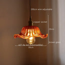Axyaa Green Stripe Glass Pendant Lamp for Home Decor and Lighting