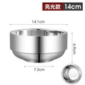 Axyaa Stainless Steel Rice Bowl for Kids and Soup, Noodle Bowl Kitchen Tool.