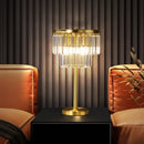 Axyaa Crystal Floor Lamp: Retro American Design for Living Room, Bedroom, Study.