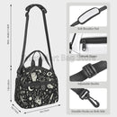 Axyaa Insulated Witchy Magic Lunch Box Thermal Food Container with Shoulder Strap