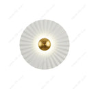 Axyaa LED Pleated Disc Wall Lamp - UFO-Shaped Wall Decor Light