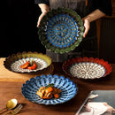 Axya Lace Peacock Porcelain Plate for Home, Dining, and Entertaining