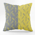 Axyaa Geometric Gray Yellow Pattern Cushion Cover for Living Room Sofa