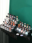 Axyaa Acrylic Stand Display Rack Anime Figure Storage Case Clear Organizer Shelf