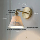 Axyaa Rotating LED Wall Sconce with Pull Chain Switch- Nordic Modern Style