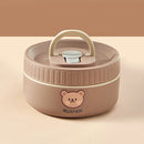 Axyaa Stainless Steel Thermal Lunch Box: Insulated, Leak Proof, Microwave Safe, Portable Bento Box