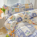 Axyaa Kawaii Kids Girls Bedding Set, Cute Print Duvet Cover, Single/Full/Queen Size