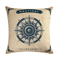 Axyaa Nautical Series Pillowcase for Home Sofa Living Room Decor