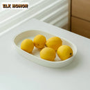 Axyaa Porcelain Oval Tea Tray - Decorative Small Tea Table for Dry Brewing