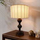 Axyaa Antique Wood Desk Lamp for Japanese Wabi Sabi Living, Bedroom, Study Room, Hotel