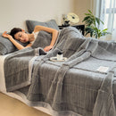 Soft Plush Blanket & Pillowcase Set Lightweight Warm Fleece Throws for Bed or Sofa by Axyaa