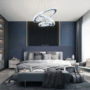 Axyaa Crystal Luxury LED Chandelier Pendant for Living Room Dining Kitchen