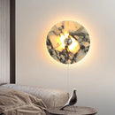 Axyaa Marble LED Wall Light: Modern Nordic Bedroom Lamp for Living Room & Bathroom