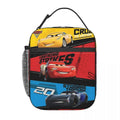 Axyaa Lightning Mcqueen Insulated Lunch Bag for School, Bento Box Cooler