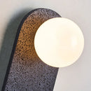 Axyaa Black Stone LED Wall Lamp for Studio Staircase & Bedroom Lighting