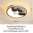 Axyaa LED Ceiling Light: Modern Minimalist Bedroom Chandelier for Living Room, Children's Room