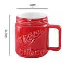 Axyaa Ceramic Chocolate Melting Cup with Fork - 200ML