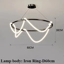 Axyaa Nordic Golden Chandelier LED Pendant Light for Restaurant