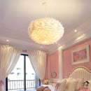 Axyaa Nordic Feather Lamp: Minimalist, Warm, Romantic Girl's Bedroom