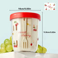 Axyaa Double-Layer Oat Container with Fork - Reusable Leak Proof Salad Cup
