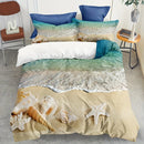 Axyaa Beach Scenes Print Duvet Cover Set for Bedroom Guest Room