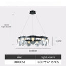 Axyaa Postmodern Glass Pendant Light for Minimalist Living Room and Bar