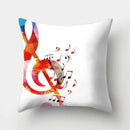 Axyaa Musical Note Cushion Cover for Home Decor - 40/45/50cm Pillowcase for Living Room