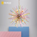 Axyaa Colorful Dandelion Glass Chandelier for Kids' Room, Dining Room, or Clothing Store