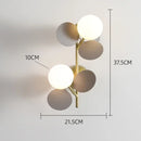 Axyaa Nordic Glass Ball Wall Sconce: Elegant G9 Light for Living Room & Bedroom