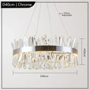 Axyaa Modern Crystal Chandelier Pendant Lights for Stylish Home Decor