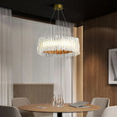 Axya Contemporary Chandelier: Minimalist Italian Design for Living Room, Bedroom, and Study