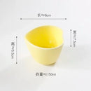 Axyaa Love Heart Ceramic Plate Breakfast Bowl Set Kitchenware