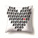 Axyaa Nordic Heart Print Throw Pillow Cover 45x45cm Home Sofa Decor