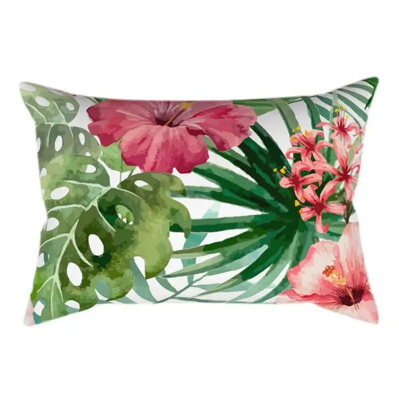 Axyaa Plant Art Polyester Cushion Cover Elegant for Living Room Sofa 30x50cm